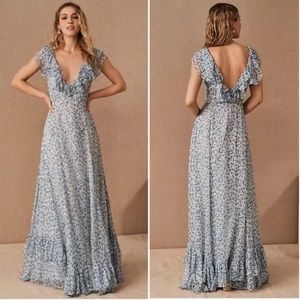 NWT Sachin & Babi Ivy Dress Twig Blue BHLDN Anthropologie Bridesmaid 14